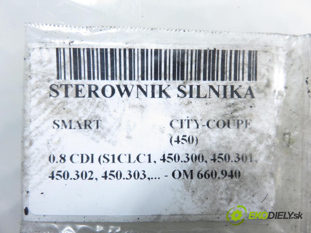 SMART CITY-COUPE (450) HB 2001 30,00 0.8 CDI R3 41 - OM 660.940 799,00 Riadiaca jednotka Motor 0281010161 ; 0002749V001