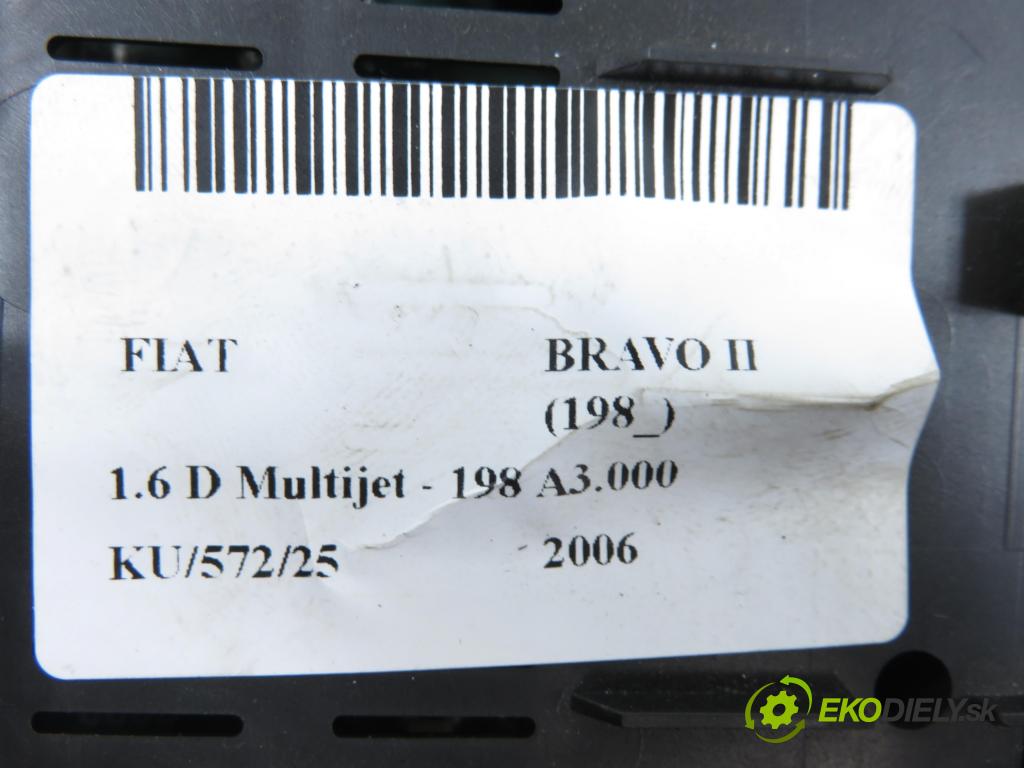 FIAT BRAVO II (198_) HB 2006 77,00 1.6 D Multijet - 198 A3.000 1598,00 řídící jednotka světla 51826504