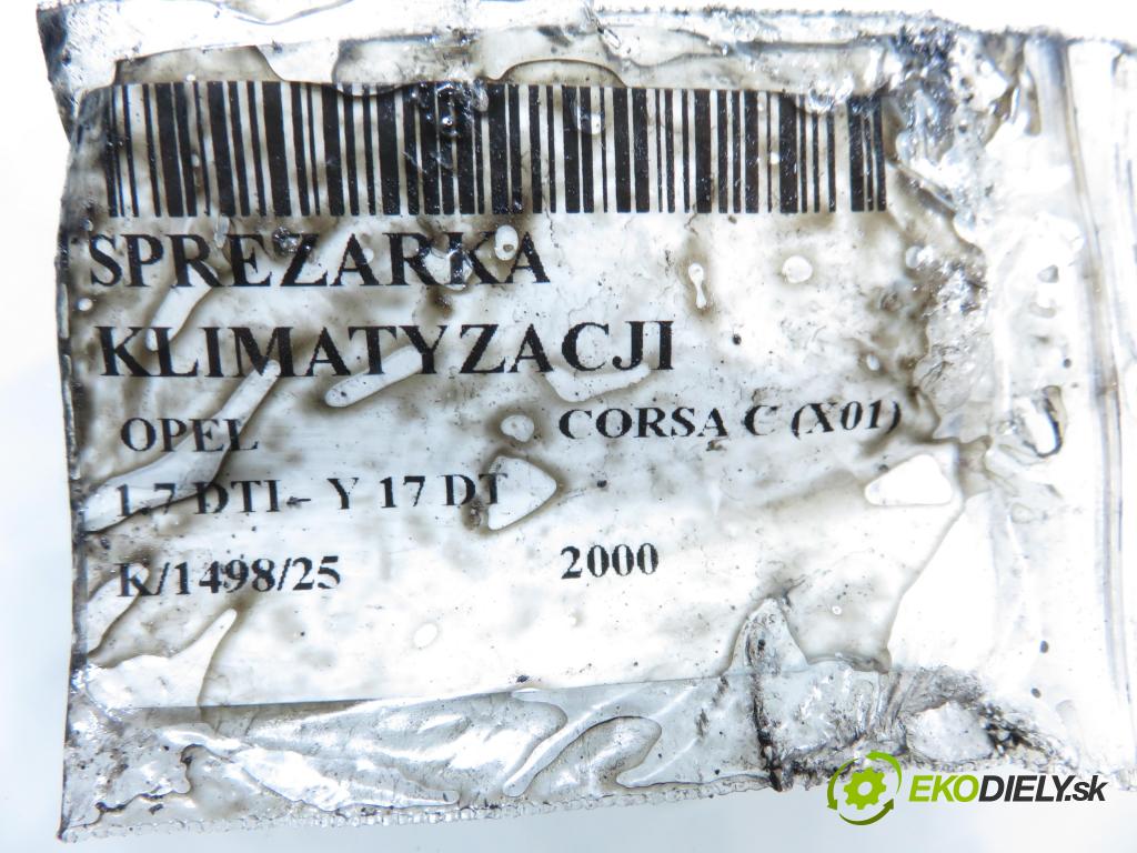 OPEL CORSA C (X01) HB 2000 55,00 1.7 DTI - Y 17 DT 1686,00 KOMPRESOR: klimatizace  (Kompresor klimatizace)