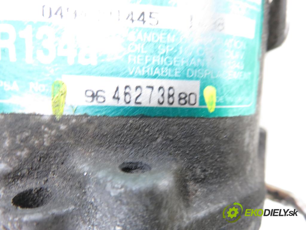 PEUGEOT 307 (3A/C) HB 2004 80,00 1.6 HDi 110 1560,00 KOMPRESOR: klimatizácie 9646273880 (Kompresor klimatizácie)