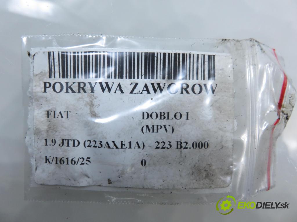 FIAT DOBLO nadwozie wielkoprzestrzenne (MPV) (119_, 223_) KOMBIVAN 2003 74,00 1.9 JTD (223AXE1A) - 223 B2.000 1910,00 kryt Ventilů 46530606 ; 73500695
