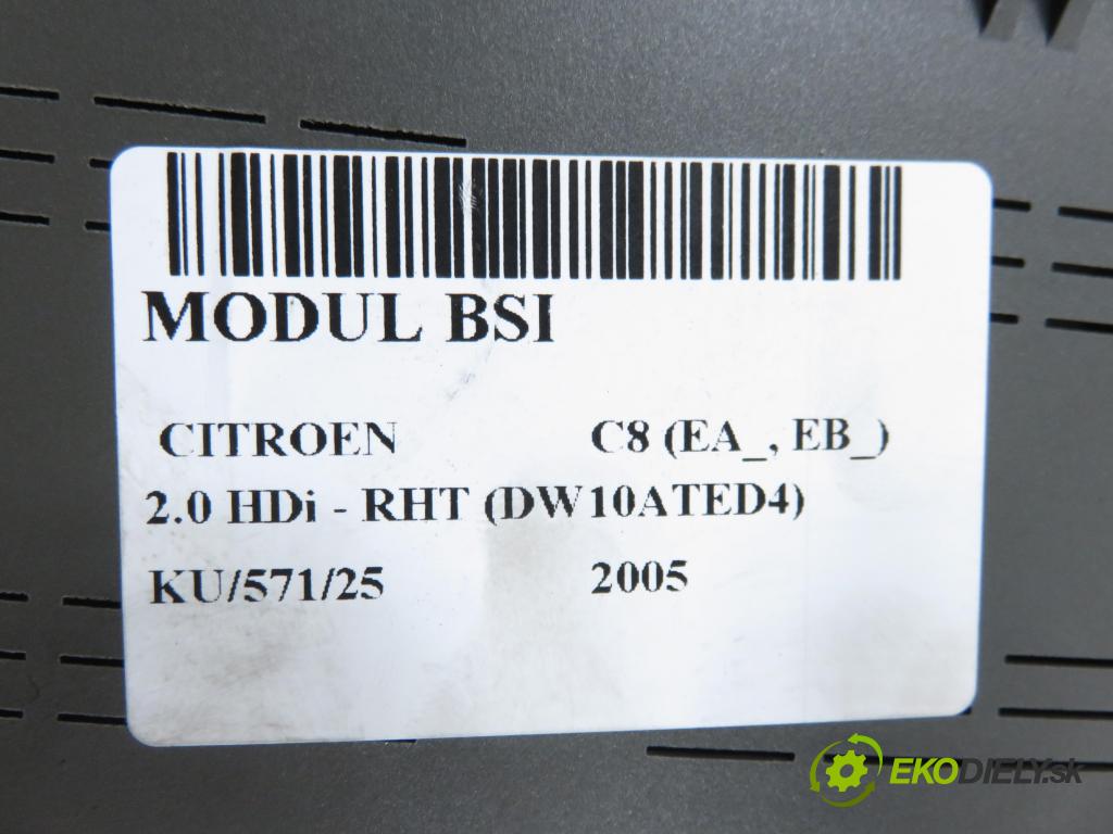 CITROEN C8 (EA_, EB_) MINIVAN 2005 0,00 2.0 HDi - RHT (DW10ATED4) 1997,00 MODUL BSI 1400310480