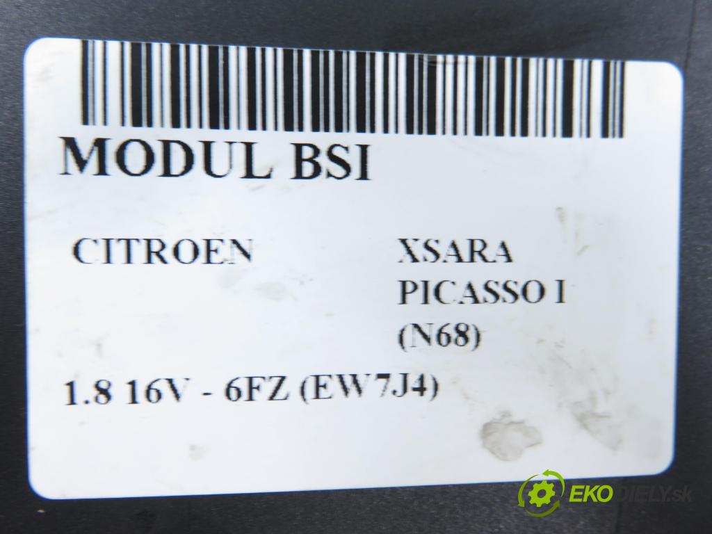 CITROEN XSARA PICASSO (N68) MINIVAN 2002 85,00 1.8 16V - 6FZ (EW7J4) 1749,00 MODUL BSI 9642409480