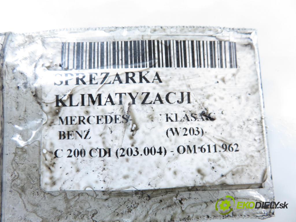 MERCEDES-BENZ KLASA C (W203) SEDAN 2003 85,00 C 200 CDI 116 - OM 611.962 2148,00 KOMPRESOR: klimatizácie 4472208224 (Kompresor klimatizácie)