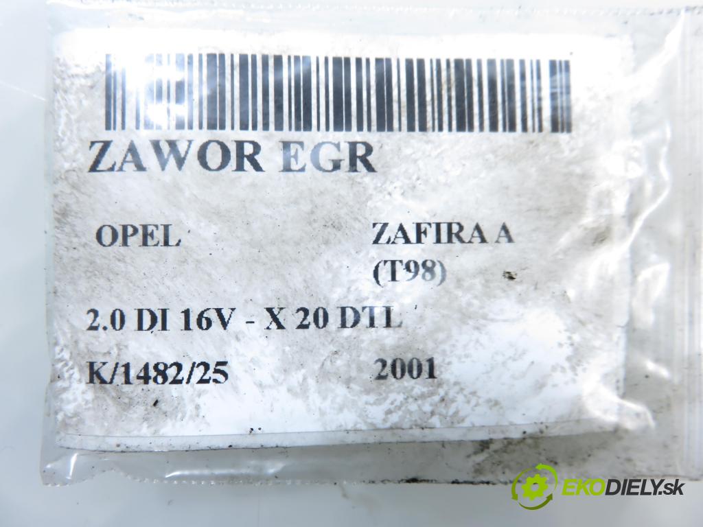 OPEL ZAFIRA A Nadwozie Wielkopojemne (MPV) (T98)  MINIVAN 2001 60,00 2.0 DI 16V - X 20 DTL 1995,00 VENTIL: EGR 