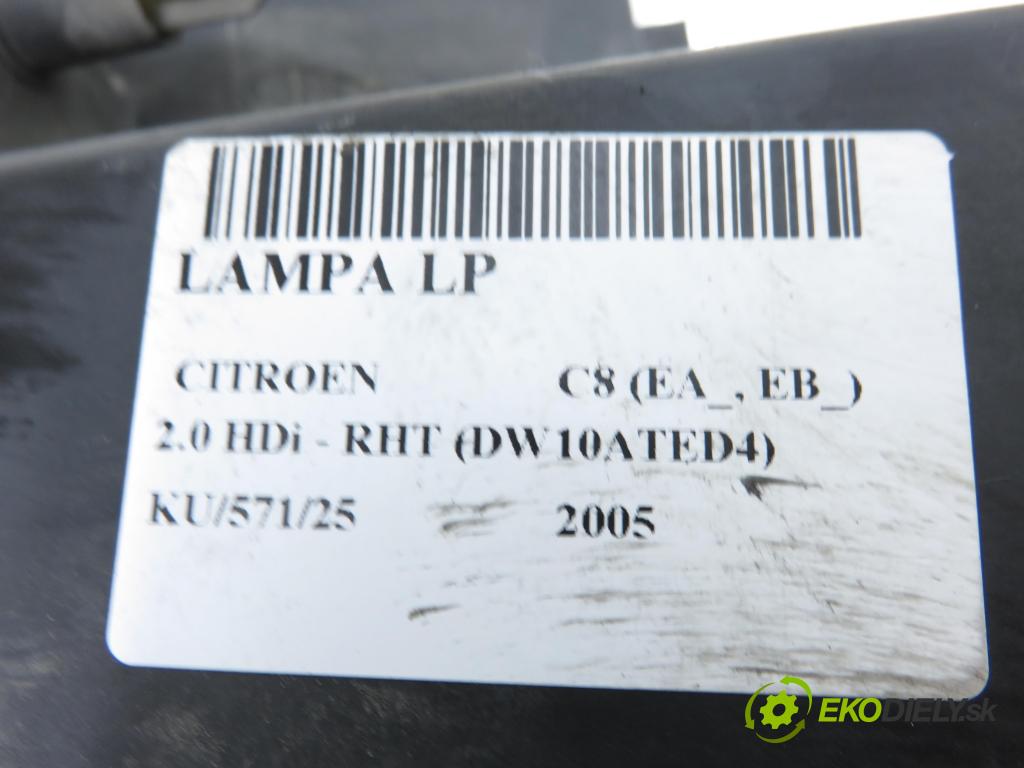 CITROEN C8 (EA_, EB_) MINIVAN 2005 0,00 2.0 HDi - RHT (DW10ATED4) 1997,00 Svetlo LP 1494316080