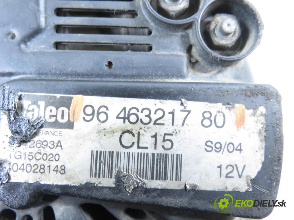 CITROEN XSARA PICASSO (N68) MINIVAN 2004 80,00 1.6 HDi 109 - 9HY (DV6TED4) 1560,00 Alternátor 9646321780 (Alternátor)