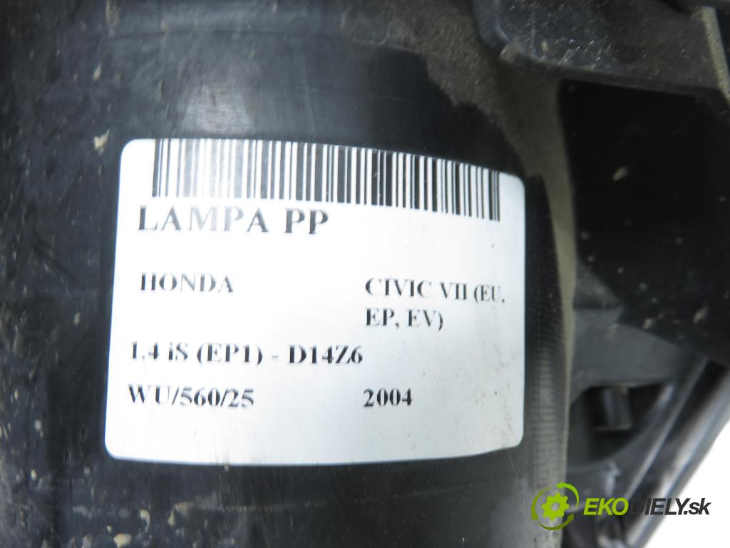 HONDA CIVIC VII Hatchback (EU, EP, EV) HB 2004 66,00 1.4 iS (EP1) 90 - D14Z6 1396,00 Svetlo PP 33100S5TG61