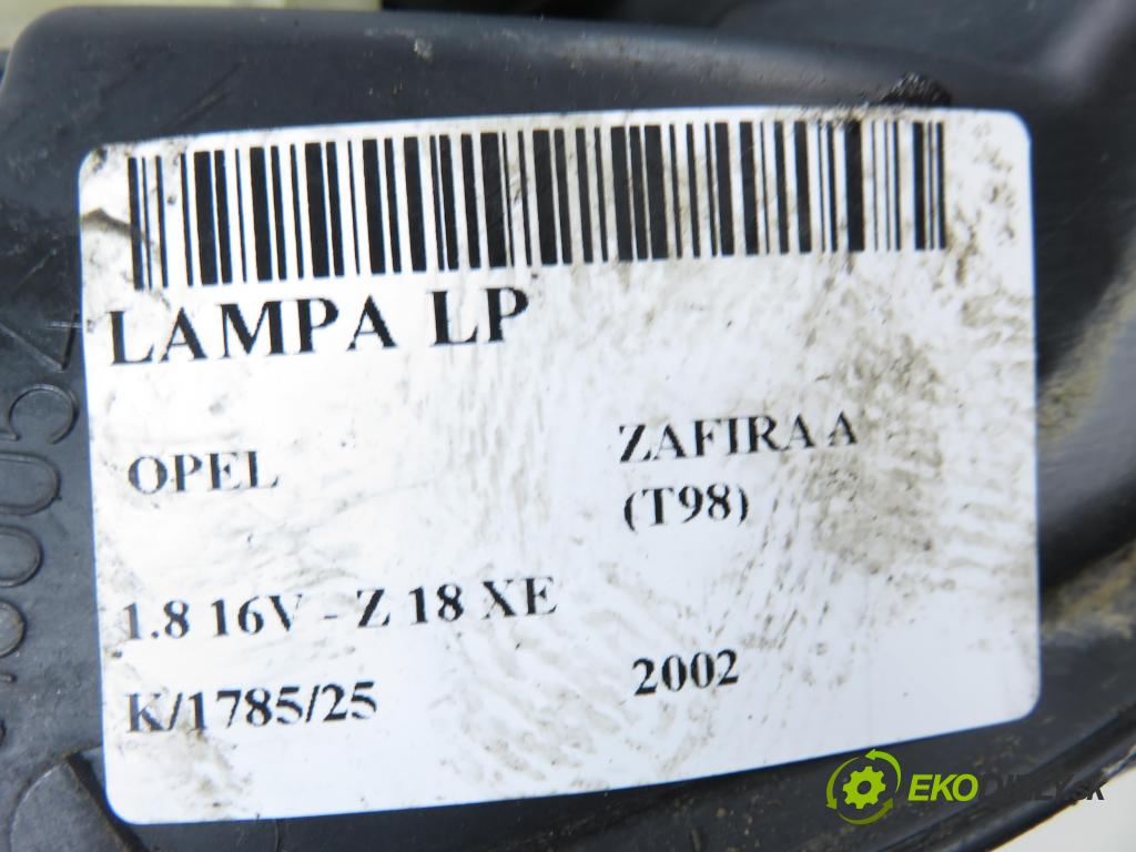 OPEL ZAFIRA A Nadwozie Wielkopojemne (MPV) (T98)  MINIVAN 2002 92,00 1.8 16V 125 - Z 18 XE 1796,00 Svetlo LP 