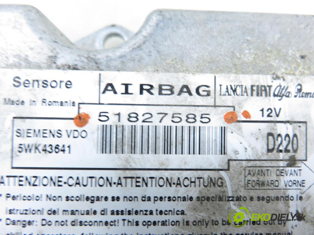 FIAT BRAVO II (198_) HB 2006 77,00 1.6 D Multijet - 198 A3.000 1598,00 MODUL air BAG 51827585