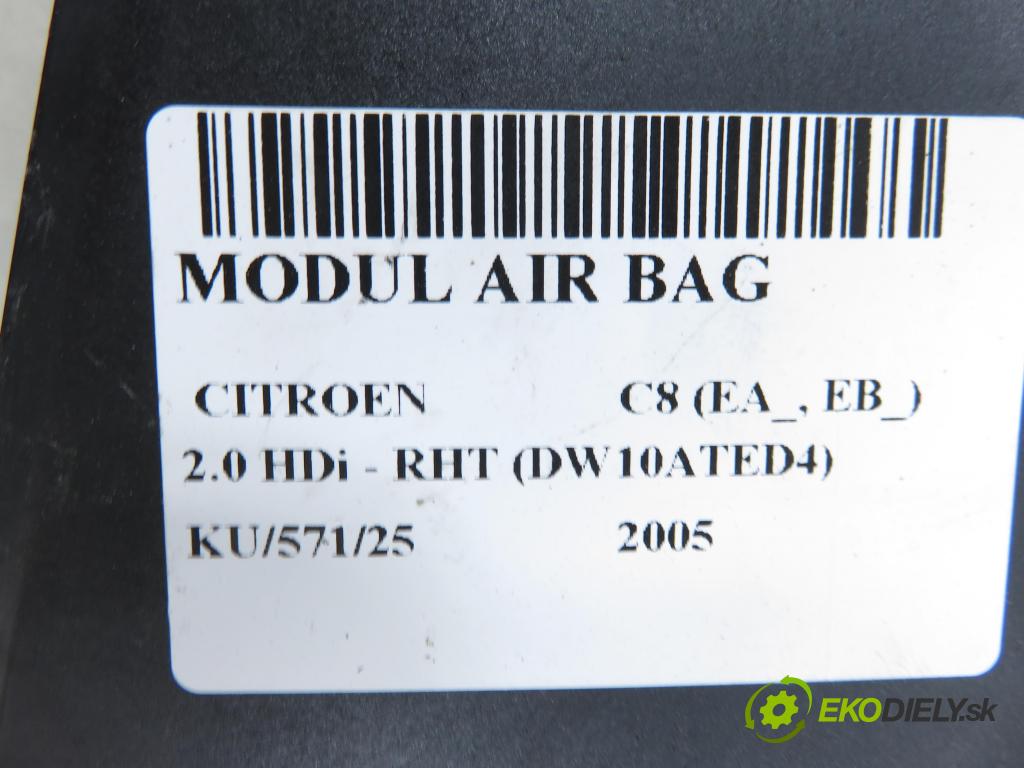 CITROEN C8 (EA_, EB_) MINIVAN 2005 0,00 2.0 HDi - RHT (DW10ATED4) 1997,00 MODUL air BAG 1400157980