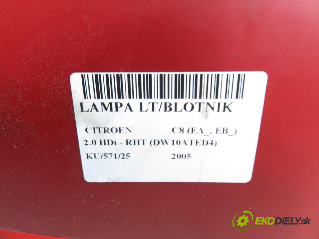 CITROEN C8 (EA_, EB_) MINIVAN 2005 0,00 2.0 HDi - RHT (DW10ATED4) 1997,00 Svetlo ľavé zadné 