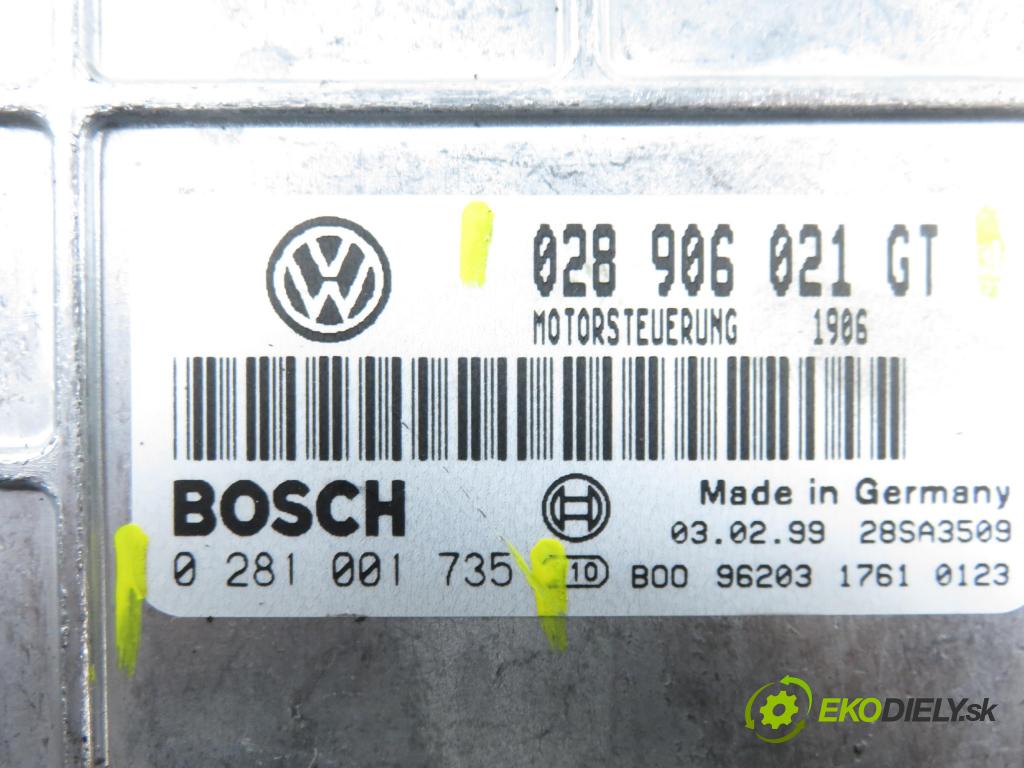 VW SHARAN (7M8, 7M9, 7M6) HB 1999 81,00 1.9 TDI 110 - AFN 1896,00 Riadiaca jednotka Motor 028906021GT ; 0281001735