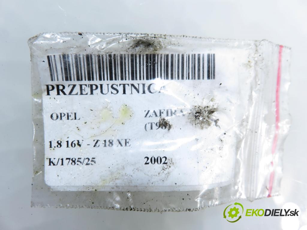 OPEL ZAFIRA A Nadwozie Wielkopojemne (MPV) (T98)  MINIVAN 2002 92,00 1.8 16V 125 - Z 18 XE 1796,00 Škrtiaca klapka 09128518 ; 5WS91703 (Škrtiaca klapka)