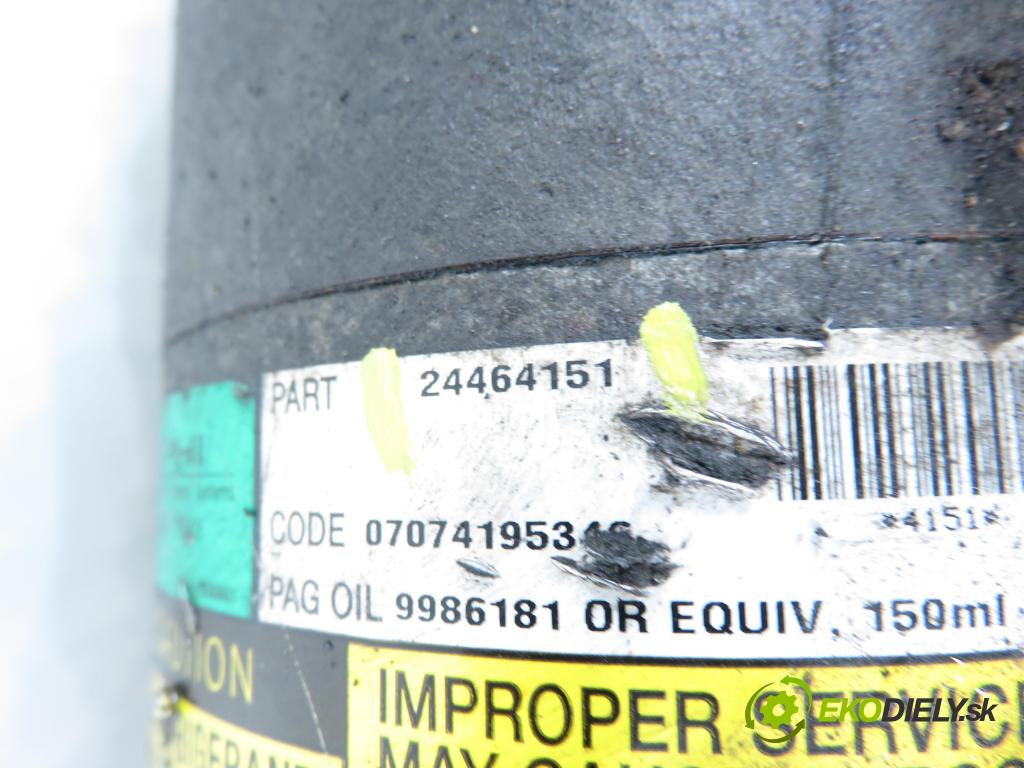 OPEL ZAFIRA A Nadwozie Wielkopojemne (MPV) (T98)  MINIVAN 2002 92,00 1.8 16V 125 - Z 18 XE 1796,00 KOMPRESOR: klimatizace 24464151 (Kompresor klimatizace)