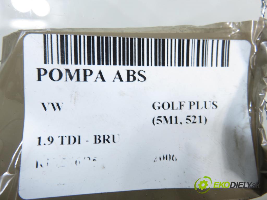 VW GOLF PLUS (5M1, 521) HB 2006 66,00 1.9 TDI - BRU 1896,00 Pumpa ABS 1K0907379P ; 10097003153 ; 1K0614117H (Pumpa ABS)