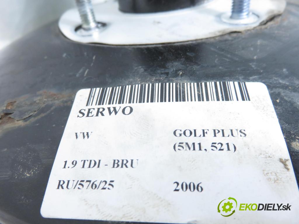 VW GOLF PLUS (5M1, 521) HB 2006 66,00 1.9 TDI - BRU 1896,00 Posilovač 1K1614105AJ ; 0204051068 (Servočerpadlo)