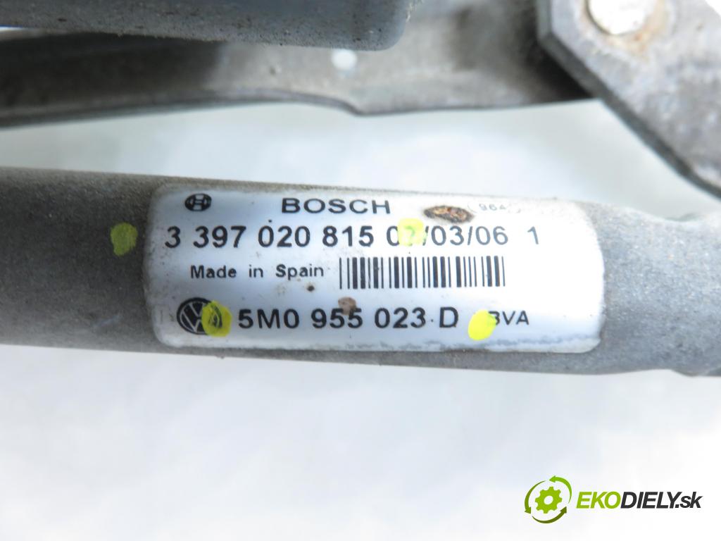 VW GOLF PLUS (5M1, 521) HB 2006 66,00 1.9 TDI - BRU 1896,00 MECHANISMUS/ motorek stěračů 5M0955023D ; 3397020815 ; 5M0955119A