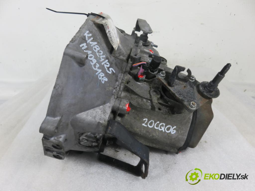 PEUGEOT 206 liftback (2A/C) HB 2005 51,00 1.4 HDi - 8HX (DV4TD) 1398,00 Prevodovka MANUALNA 20CQ06