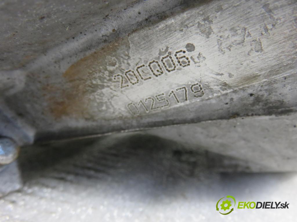 PEUGEOT 206 liftback (2A/C) HB 2005 51,00 1.4 HDi - 8HX (DV4TD) 1398,00 Prevodovka MANUALNA 20CQ06