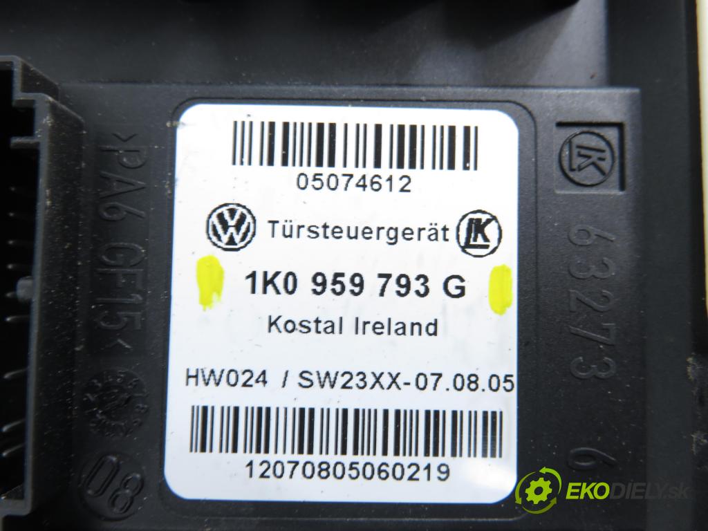 VW GOLF PLUS (5M1, 521) HB 2006 66,00 1.9 TDI - BRU 1896,00 mechanismus oken 1K0959793C ; 5M1837401B ; 5M0837461
