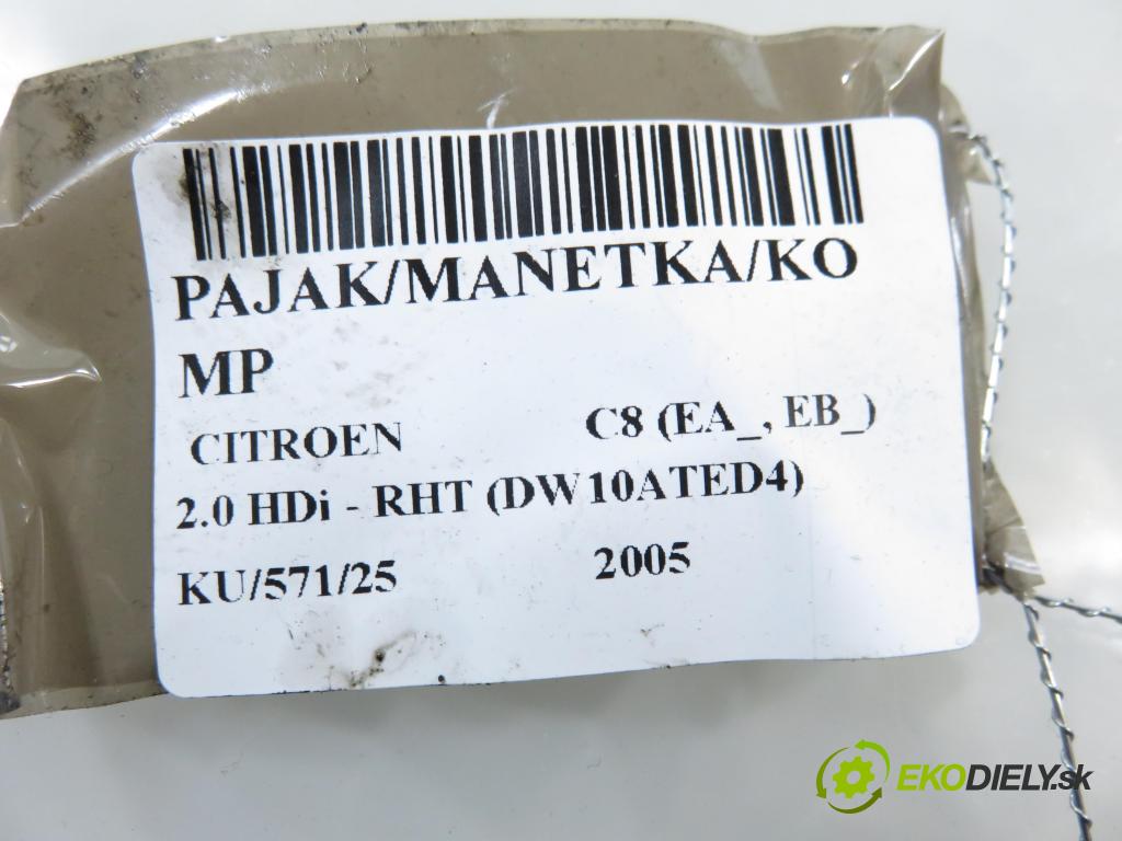 CITROEN C8 (EA_, EB_) MINIVAN 2005 0,00 2.0 HDi - RHT (DW10ATED4) 1997,00 PAKA/ŘAZENÍ/SADA: 96605635XT