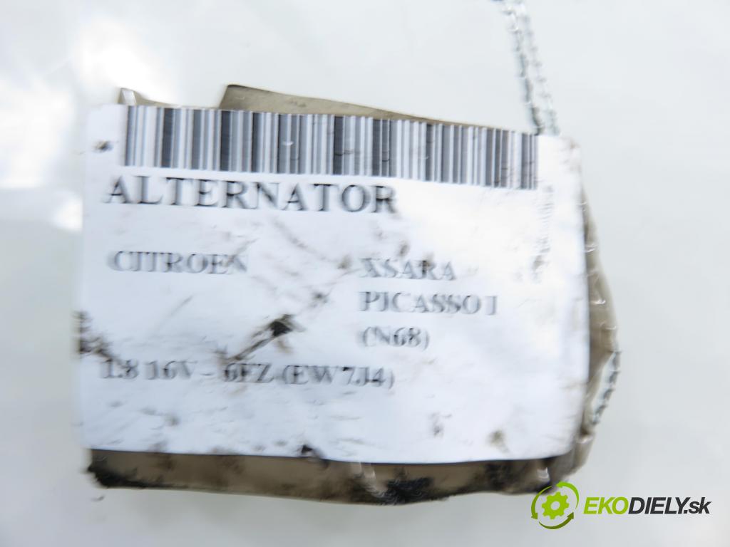 CITROEN XSARA PICASSO (N68) MINIVAN 2002 85,00 1.8 16V - 6FZ (EW7J4) 1749,00 Alternátor 9641398480 ; 63321733 (Alternátor)