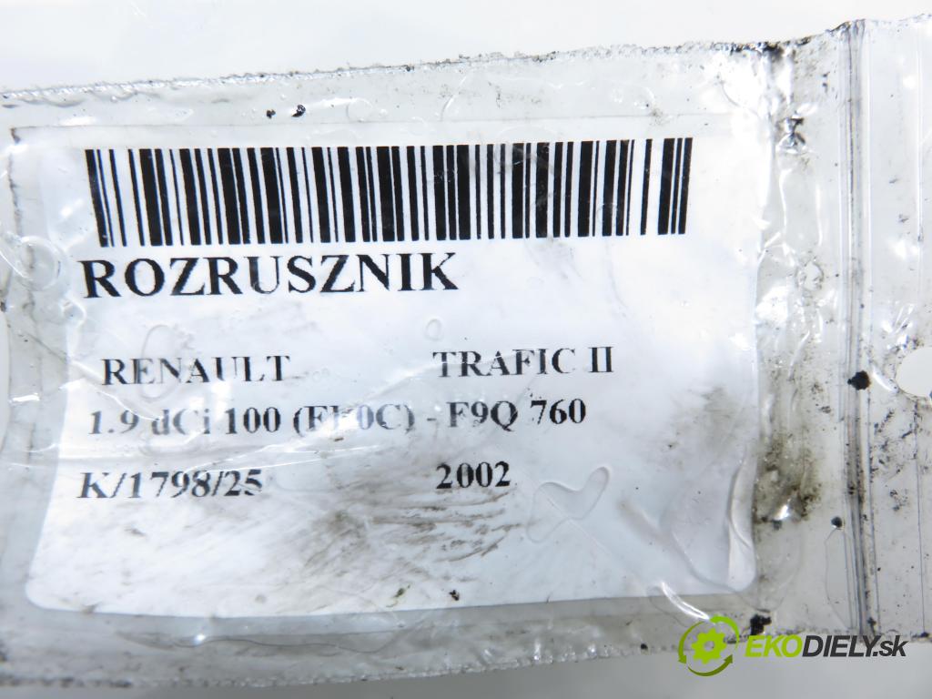 RENAULT TRAFIC II Skrzynia (FL) FURGON 2002 74,00 1.9 dCi 100 - F9Q 760 1870,00 Štartér PSR20014 (Štartér)