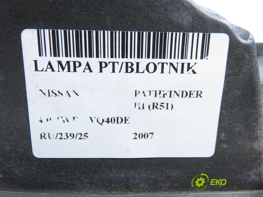 NISSAN PATHFINDER III (R51) TERENOWY 2007 198,00 4.0 4WD 269 - VQ40DE 3954,00 Svetlo pravé zadné 