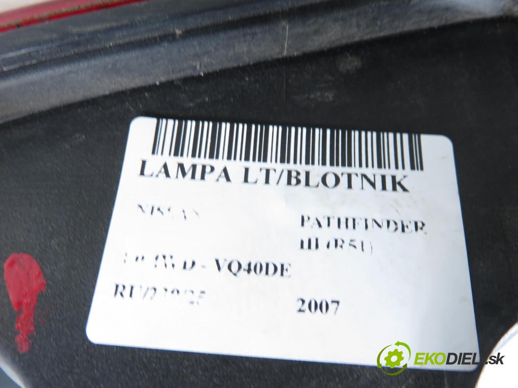NISSAN PATHFINDER III (R51) TERENOWY 2007 198,00 4.0 4WD 269 - VQ40DE 3954,00 Svetlo ľavé zadné 