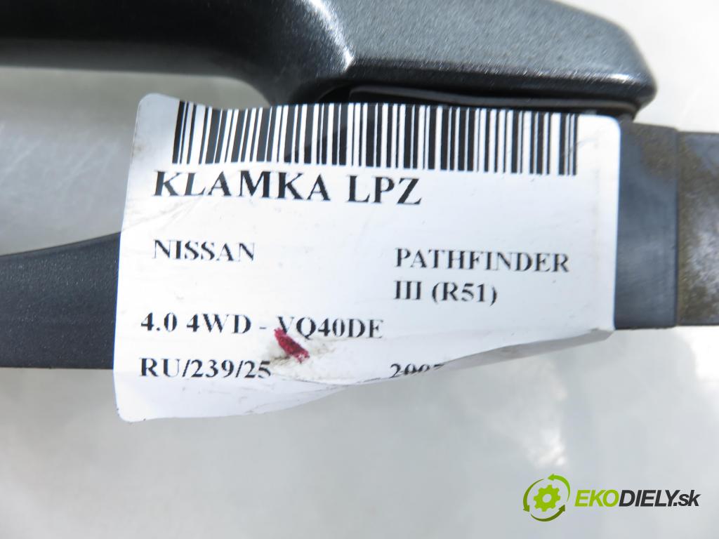 NISSAN PATHFINDER III (R51) TERENOWY 2007 198,00 4.0 4WD 269 - VQ40DE 3954,00 klika LPZ 
