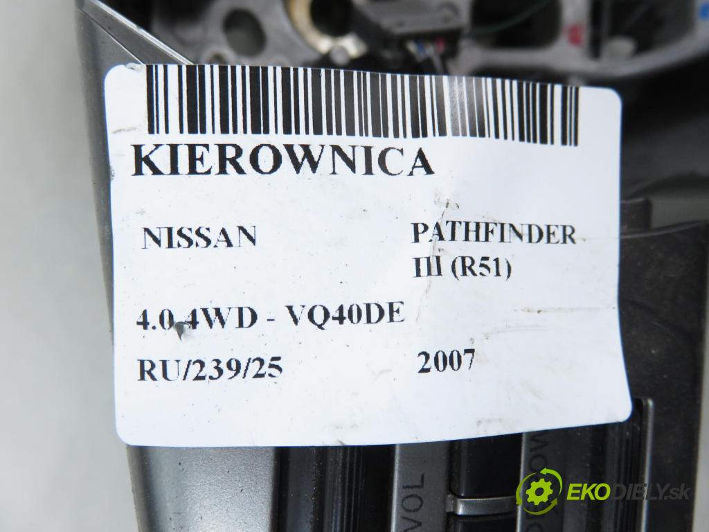 NISSAN PATHFINDER III (R51) TERENOWY 2007 198,00 4.0 4WD 269 - VQ40DE 3954,00 volant 487430EA568 (Volant)