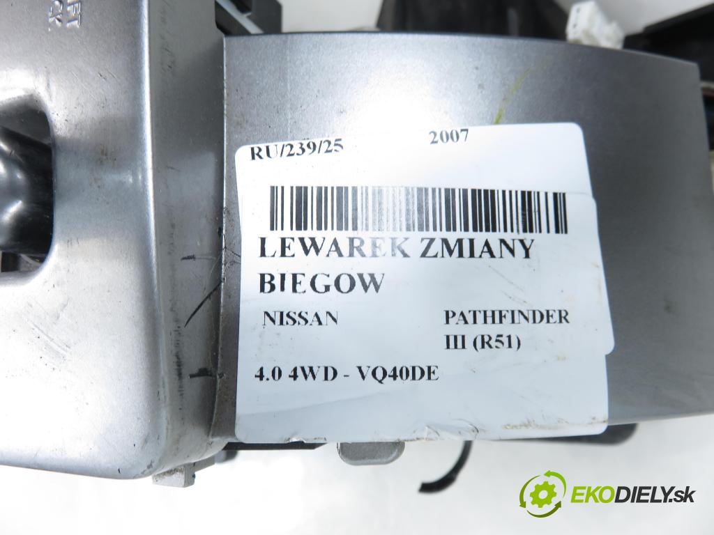 NISSAN PATHFINDER III (R51) TERENOWY 2007 198,00 4.0 4WD 269 - VQ40DE 3954,00 ZVEDÁK: