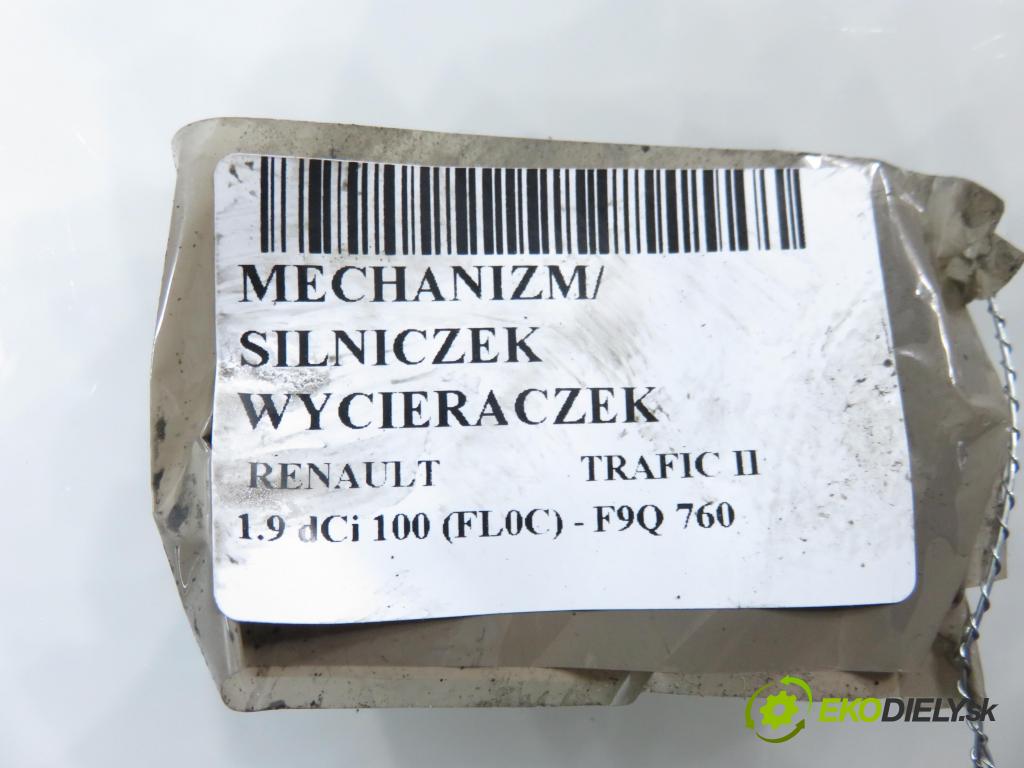 RENAULT TRAFIC II Skrzynia (FL) FURGON 2002 74,00 1.9 dCi 100 - F9Q 760 1870,00 MECHANISMUS/ motorek stěračů 