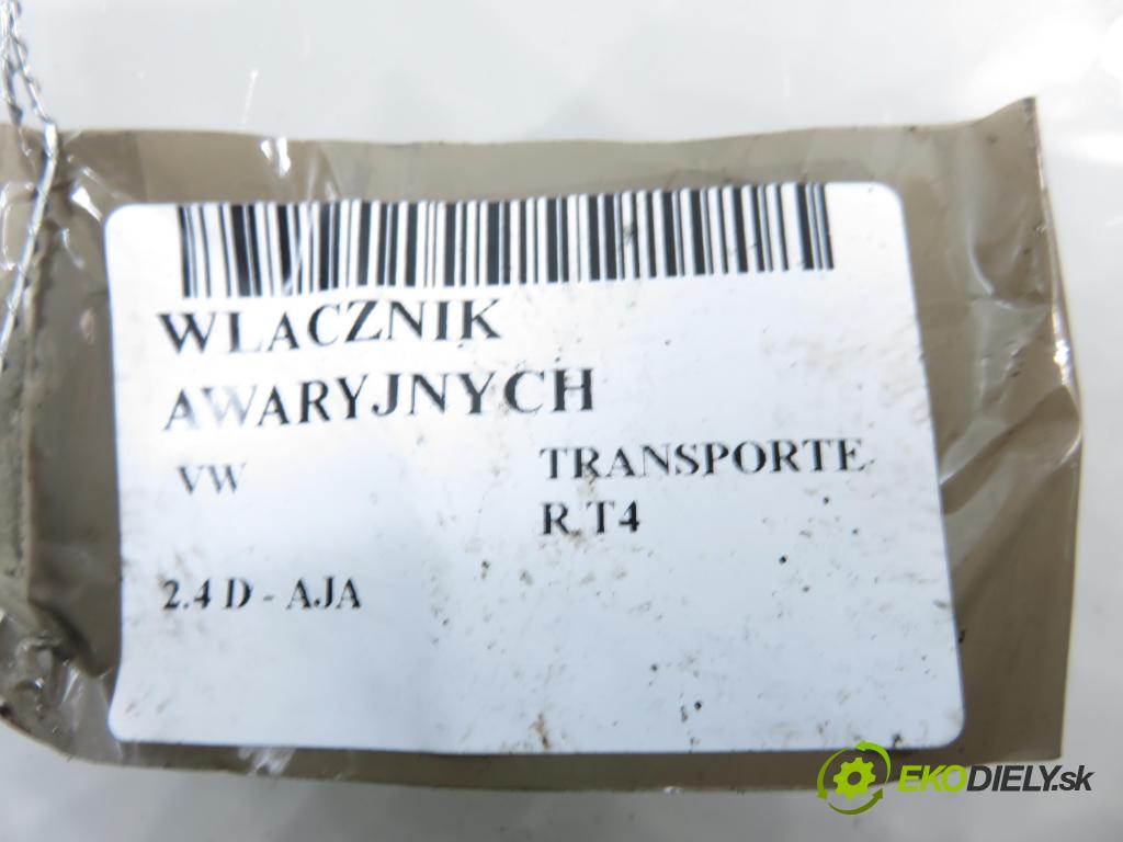 VW TRANSPORTER IV Platforma / podwozie (70E, 70L, 70M, 7DE, 7DL KABINA/PLATFORMA 1998 55,00 2.4 D - AJA 2370,00 prepínač výstražných (núdzových) 703953235 ; 701858139