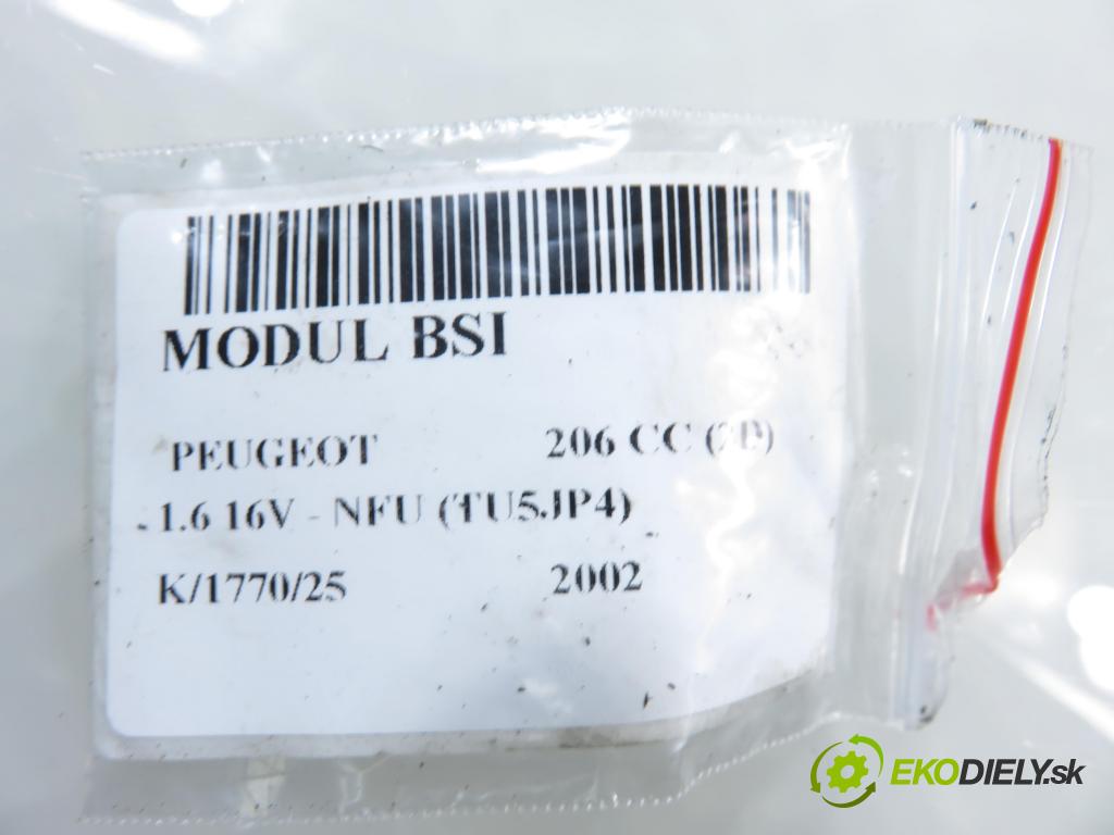 PEUGEOT 206 CC (2D) CABRIO 2002 80,00 1.6 16V - NFU 1587,00 MODUL BSI 9646777380