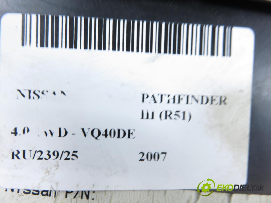 NISSAN PATHFINDER III (R51) TERENOWY 2007 198,00 4.0 4WD 269 - VQ40DE 3954,00 MODUL BCM 284B0ZP80C ; 284B1ZP80A