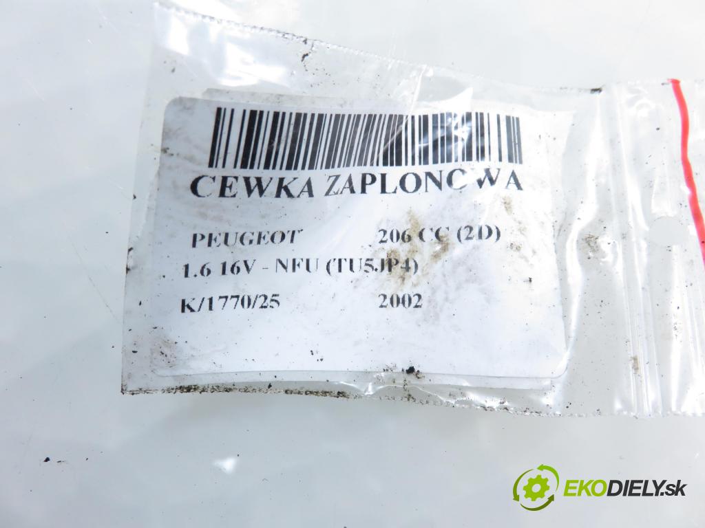 PEUGEOT 206 CC (2D) CABRIO 2002 80,00 1.6 16V - NFU 1587,00 Cievka zapaľovacia 0040102045