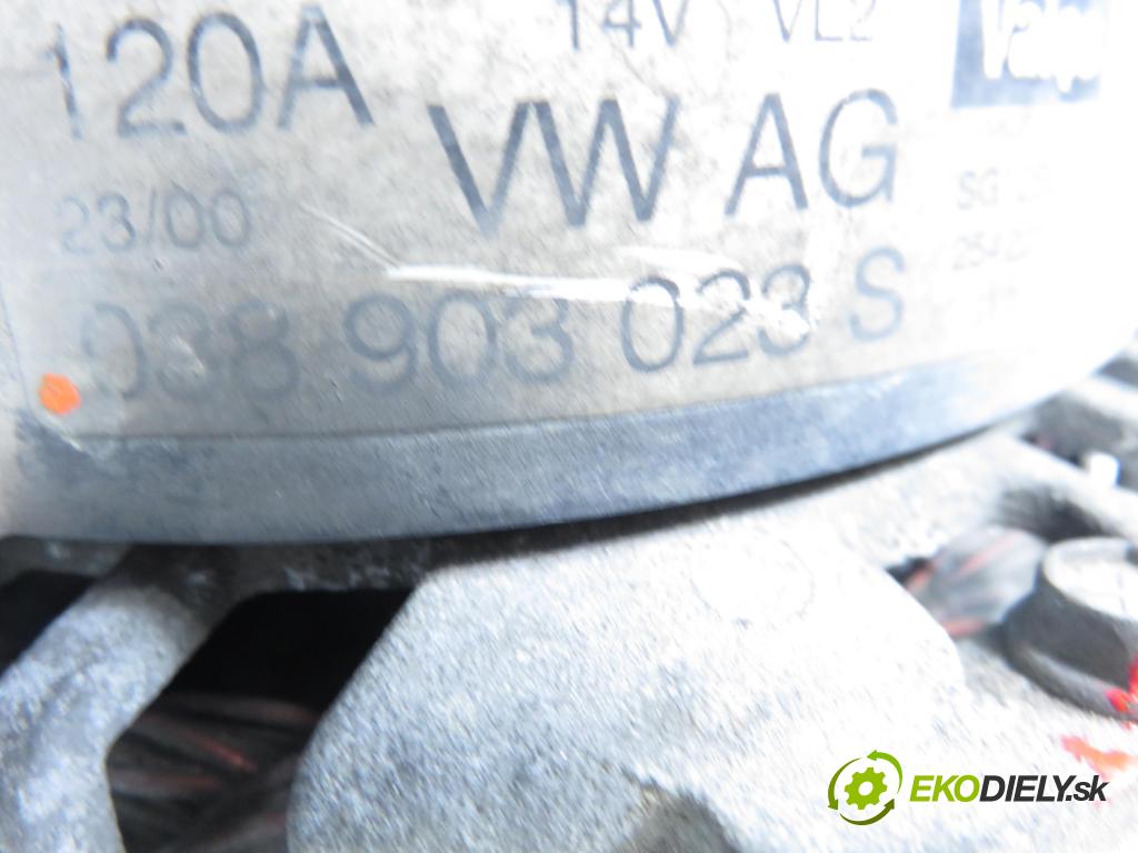 SEAT LEON (1M1) HB 1999 66,00 1.9 TDI 90 - ALH 1896,00 Alternátor 038903023S ; SG12B015 (Alternátor)