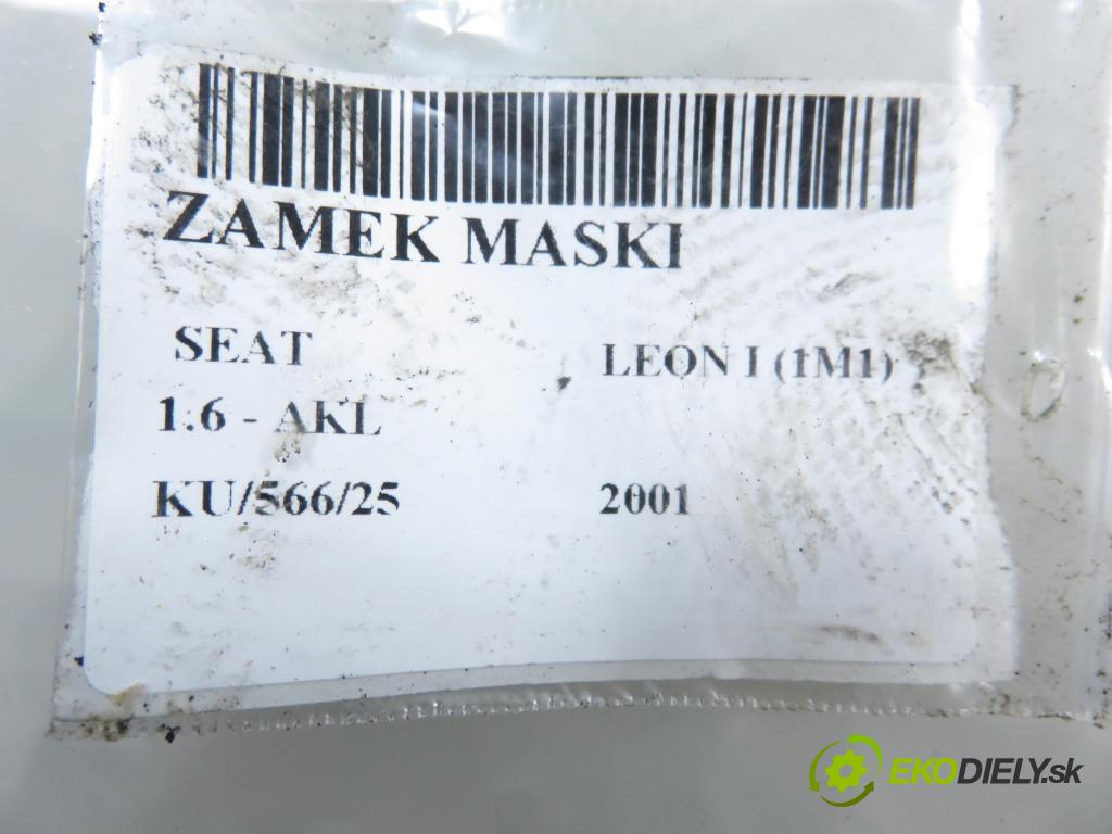 SEAT LEON (1M1) HB 2001 74,00 1.6 - AKL 1595,00 zámok kapoty 1M0823503J
