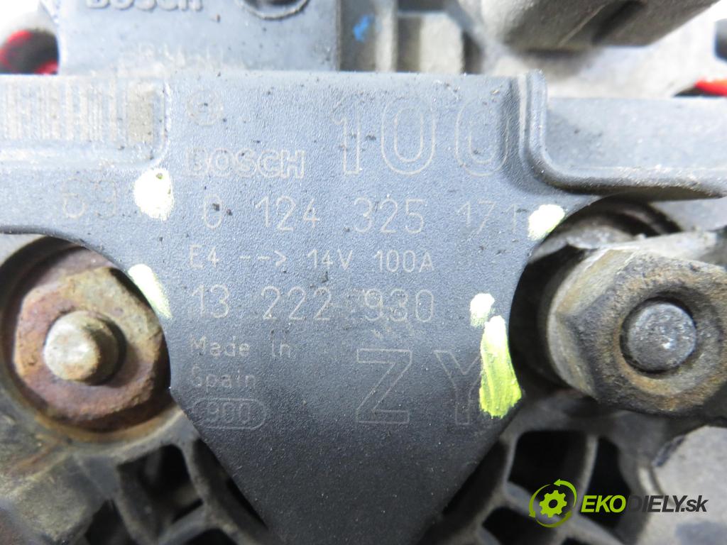 OPEL ASTRA G liftback (T98) HB 2006 66,00 1.4 - Z 14 XEP 1364,00 Alternátor 13222930ZY ; 13222930 ; 0124325171 (Alternátor)