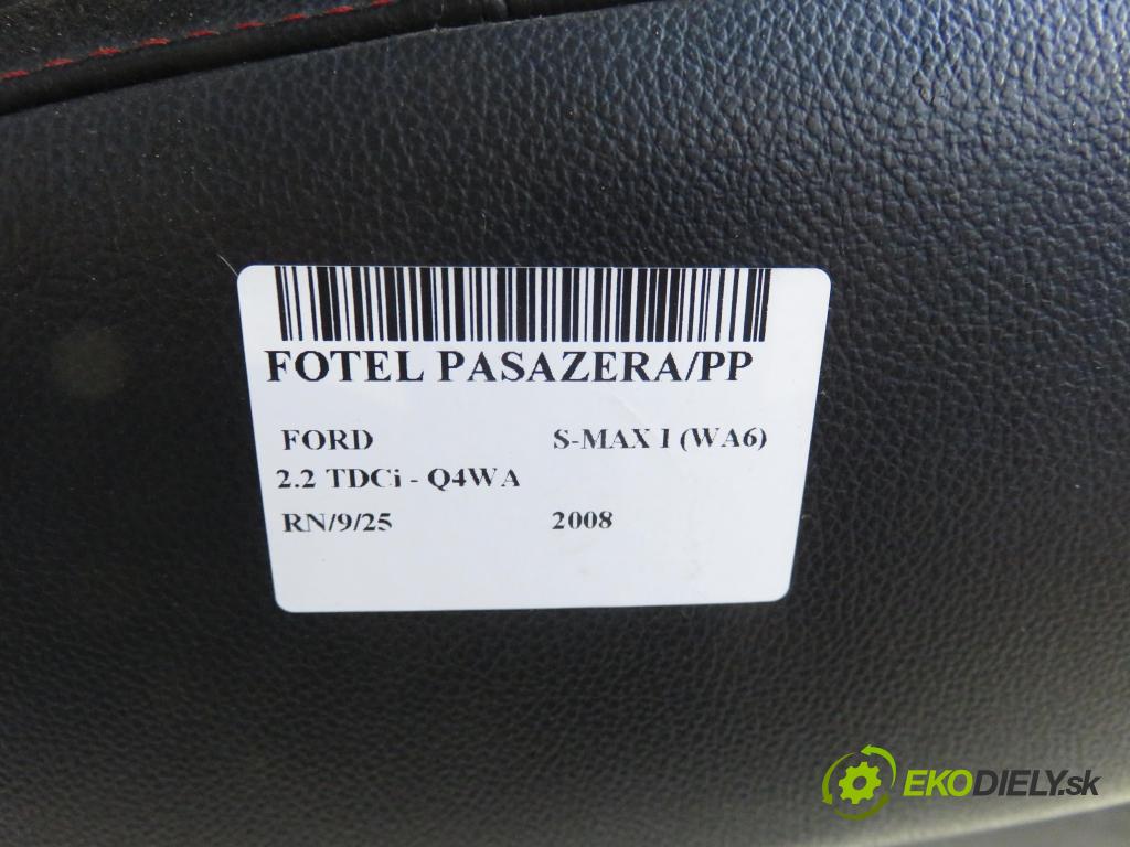 FORD S-MAX (WA6) MINIVAN 2008 129,00 2.2 TDCi - Q4WA 2179,00 sedadlo CESTUJÍCÍ/PP