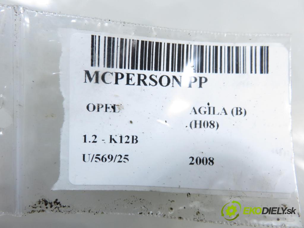 OPEL AGILA (B) (H08) HB 2008 0,00 1.2 - K12B 1242,00 MCPERSON PP 
