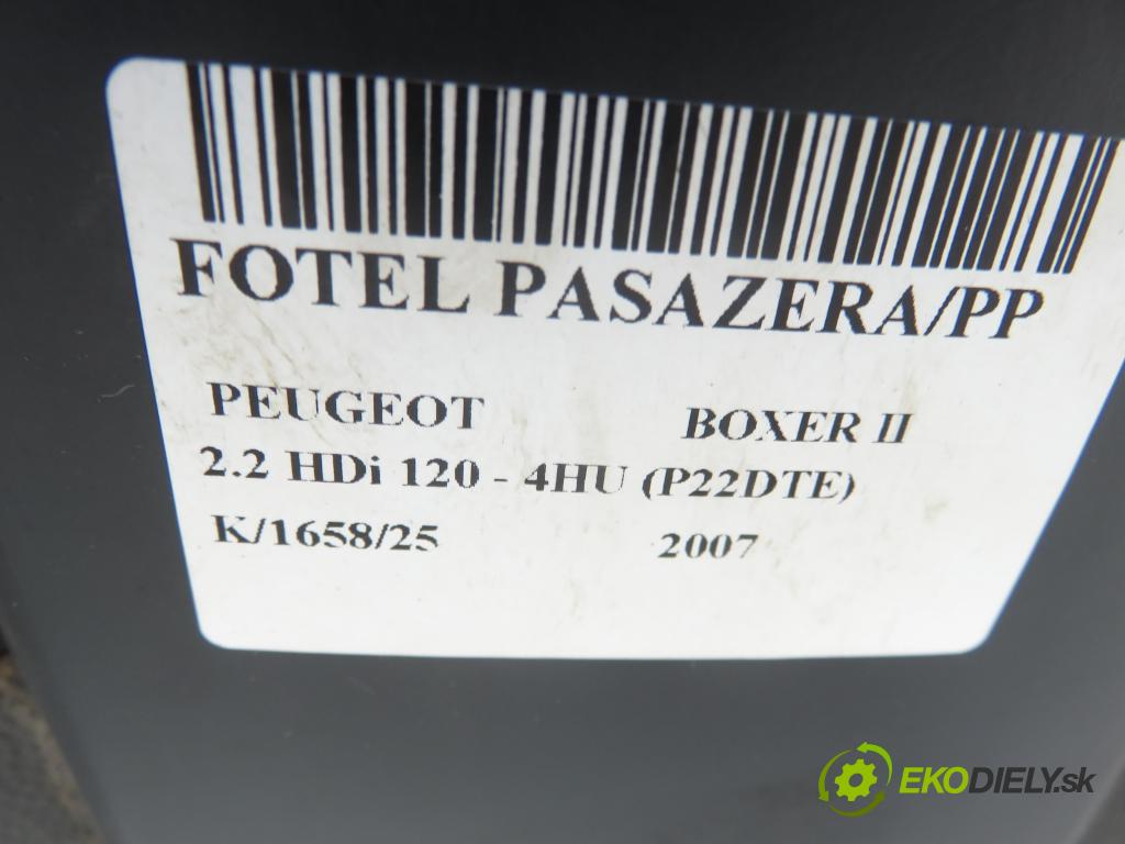 PEUGEOT BOXER Skrzynia FURGON 2007 88,00 2.2 HDi 120 - 4HU (P22DTE) 2198,00 sedadlo CESTUJÍCÍ/PP