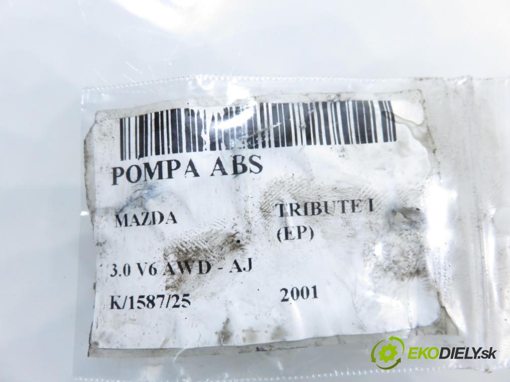 MAZDA TRIBUTE (EP) SUV 2001 0,00 3.0 V6 AWD - AJ 2967,00 Pumpa ABS YL8T2C219AB ; 25094602123 ; 5WK8480 (Pumpa ABS)