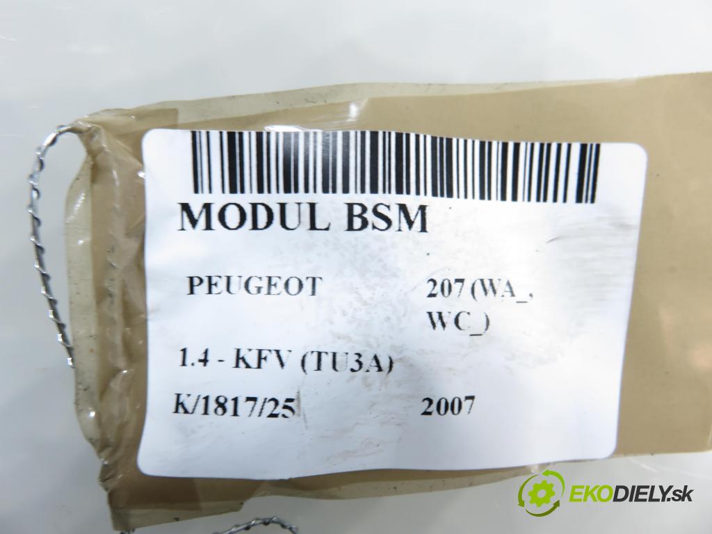 PEUGEOT 207 (WA_, WC_) HB 2007 54,00 1.4 - KFV (TU3A) 1360,00 MODUL BSM 9661708280
