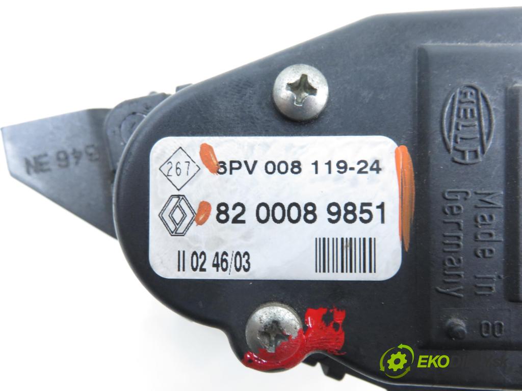 RENAULT KANGOO (KC0/1_) MINIVAN 2004 60,00 1.5 dCi 80 - K9K 702 1461,00 Potenciometer plynu 8200089851 ; 6PV00811924 (Potenciometer plynového pedálu)