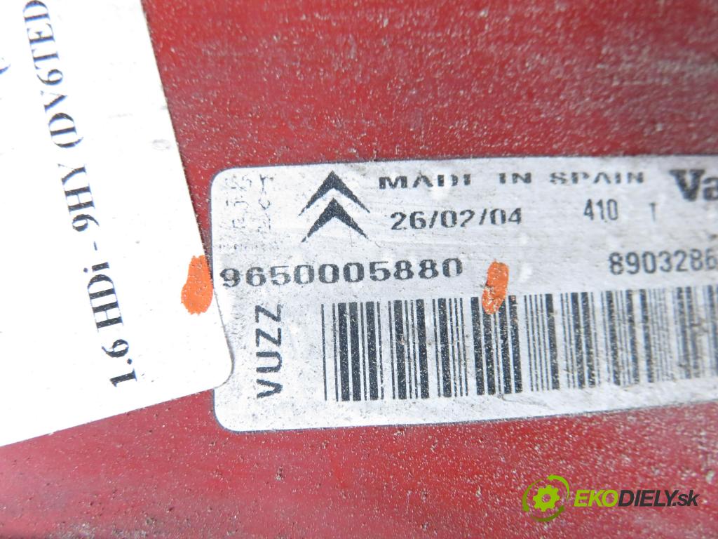CITROEN XSARA PICASSO (N68) MINIVAN 2004 80,00 1.6 HDi 109 - 9HY (DV6TED4) 1560,00 Svetlo ľavé zadné 9650005880