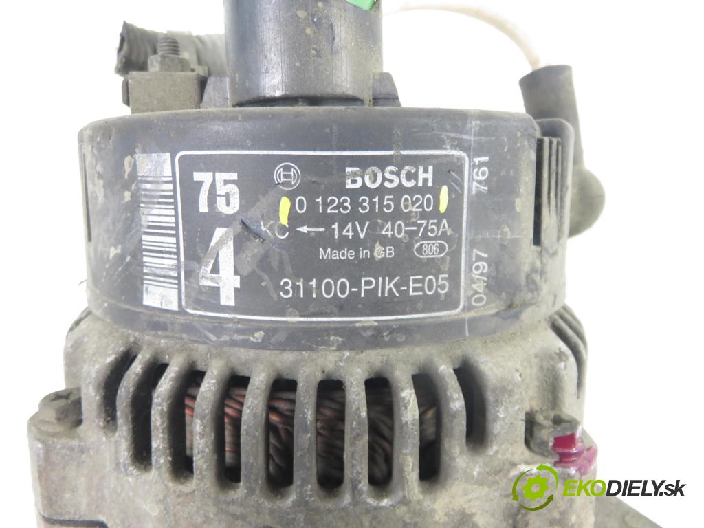 HONDA CIVIC VI Fastback (MA, MB) LIFTBACK 1997 66,00 1.4 i (MA8, MB2) - D14A8 1396,00 Alternátor 0123315020 (Alternátor)