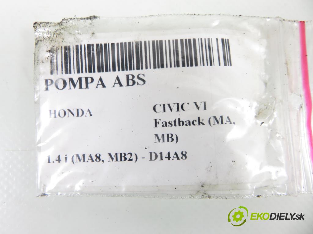 HONDA CIVIC VI Fastback (MA, MB) LIFTBACK 1997 66,00 1.4 i (MA8, MB2) - D14A8 1396,00 pumpa ABS 0273004238 (Pumpa ABS)